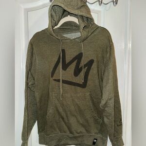 Mammoth Mountain Army Green Hoodie Adult Size Small